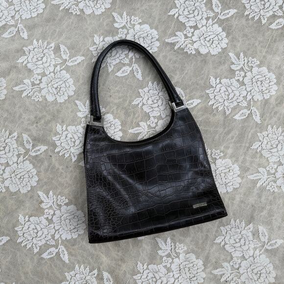 Nine vest Handbags - Nine West Croc Embossed Shoulder Bag